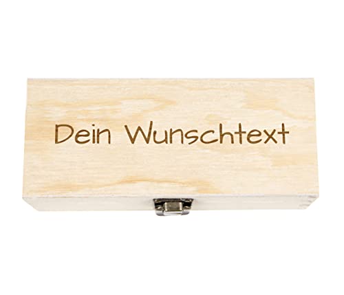 Personalisierte Holzkiste mit Gravur – Geschenkbox