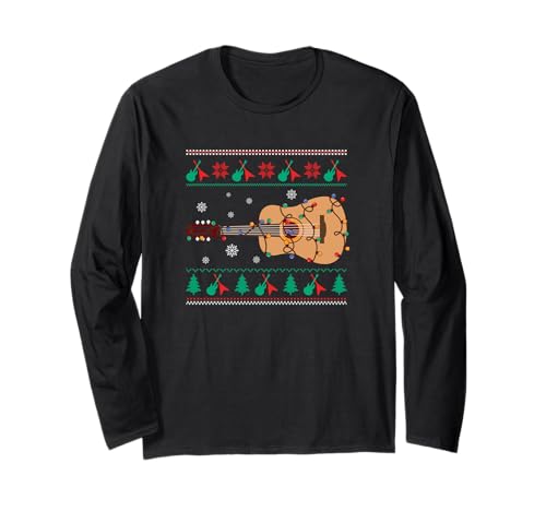 Ugly Christmas Langarmshirt für Musikliebhaber