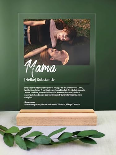 Personalisiertes Acryl-Foto: Einzigartiges Geschenk für Mama.