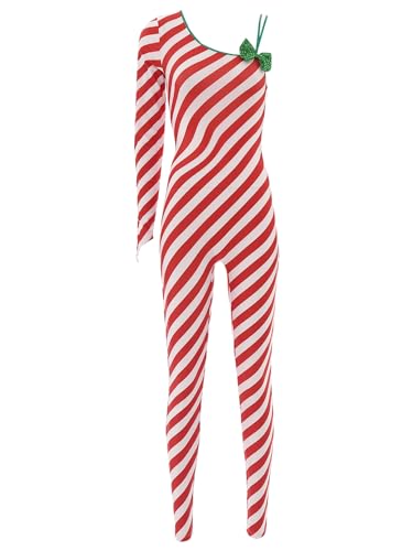 Weihnachts Kostüm Damen Jumpsuit Rot.