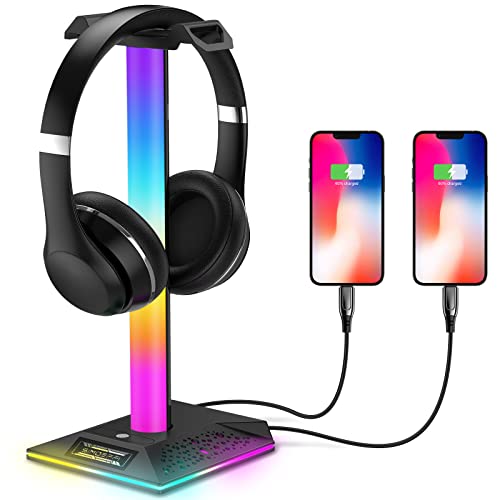 RGB Gaming Kopfhörer Ständer mit USB-Anschlüssen