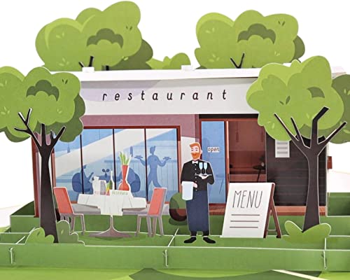 3D Pop-Up Restaurant Gutscheinkarte - Essenseinladung