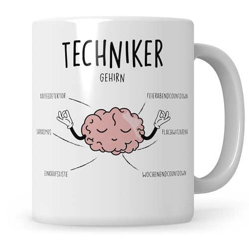 Witzige Techniker-Tasse als ideales Geschenk.