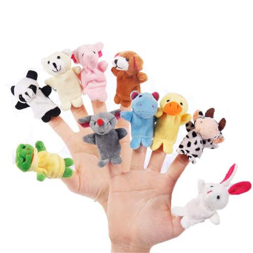 Bunte Fingerpuppen-Set für Kindergeburtstage und Geschenke.