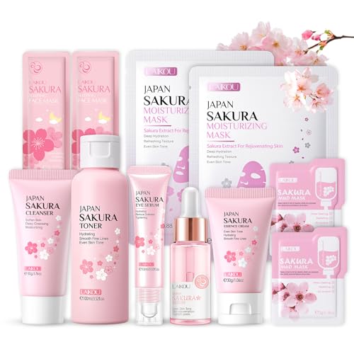 "Sakura Gesichtspflege Set - Feuchtigkeit & Reinigung"