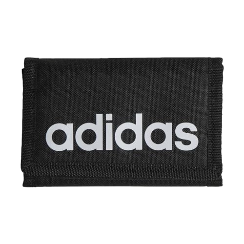 adidas LINEAR Wallet in Black/White.