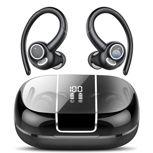 Bluetooth Sportkopfhörer mit 3D-Stereo-Sound, IP7 wasserdicht.