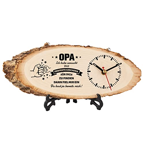 "Geschenk: Wanduhr aus Holz für Opa"