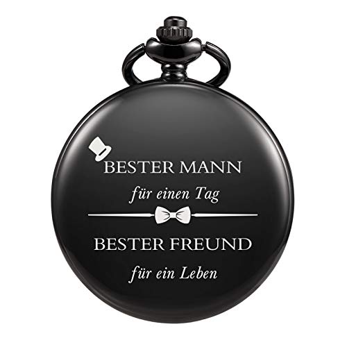 Personalisierte Treeweto Taschenuhr für Hochzeiten.