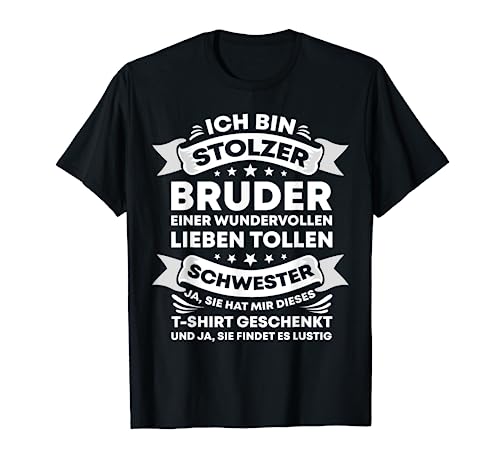 Lustiges Geschwister-T-Shirt für besondere Anlässe.