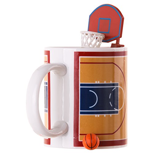 Basketball Tasse mit Korb und Ball