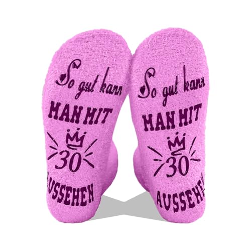 Lustige Anti-Rutsch-Socken zum 30. Geburtstag