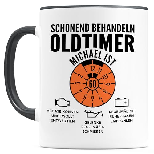 Personalisierte Oldtimer-Tasse zum 60. Geburtstag