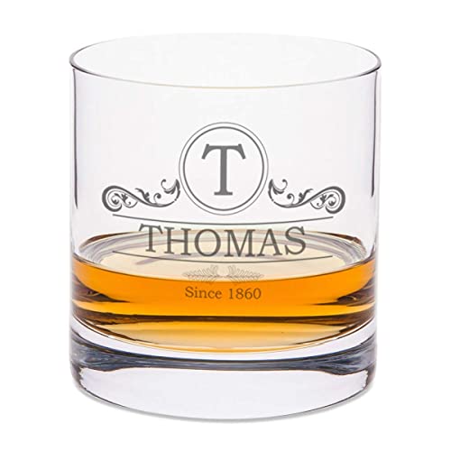 Personalisiertes Whiskyglas mit Ornamentgravur