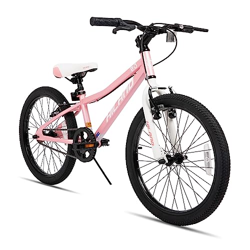 Hiland 20 Zoll Kinderfahrrad MTB Rosa.