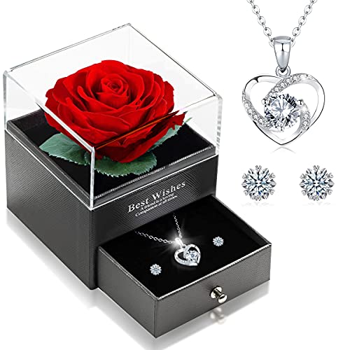 Ewige Rose Schmuckset aus Sterlingsilber