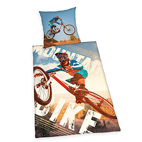 Mountainbike Bettwäsche-Set, 135 x 200 cm