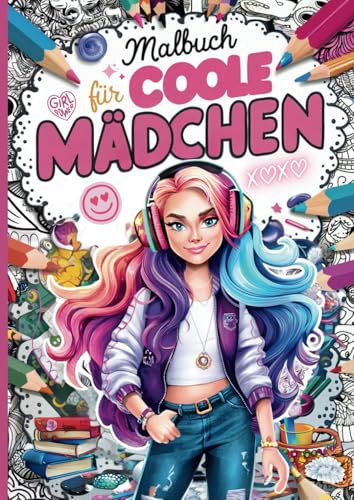 "Kreatives Malbuch für coole Mädchen"