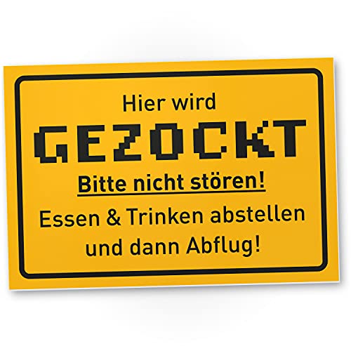 Zocker Türschild: Perfekt für Gamer Partys