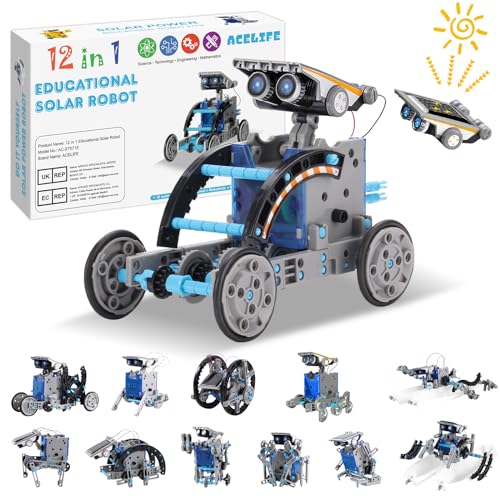 12-in-1 Solar Roboter Bauspielzeug für Kinder