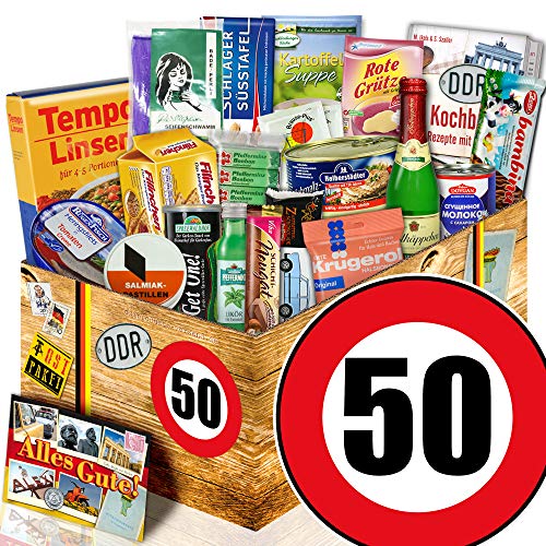 "50. Geburtstag Geschenkkorb mit Ostspezialitäten"